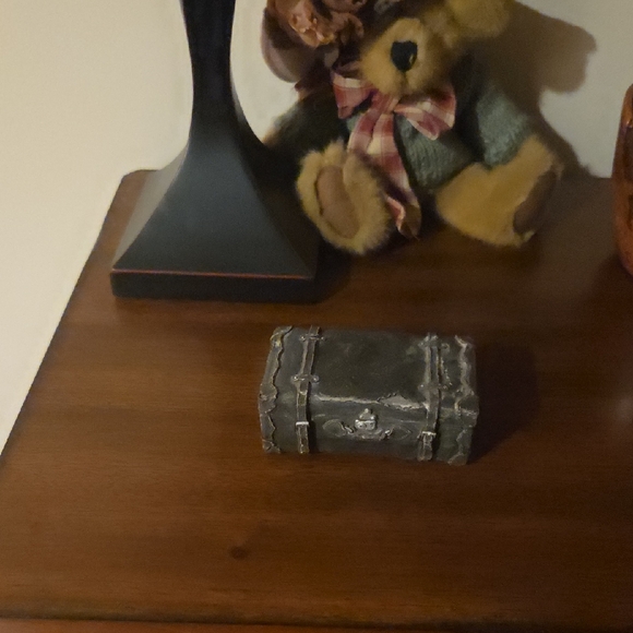 Vintage Style Black Suitcase Table Ornament - Picture 8 of 8